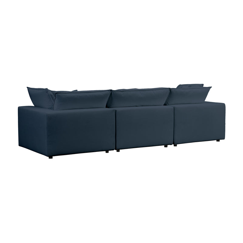Cali 120" Performance Fabric Modular Sofa - Navy