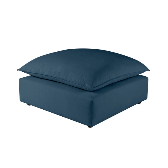 Cali Performance Fabric Ottoman - Navy