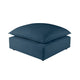 Cali Performance Fabric Ottoman - Navy