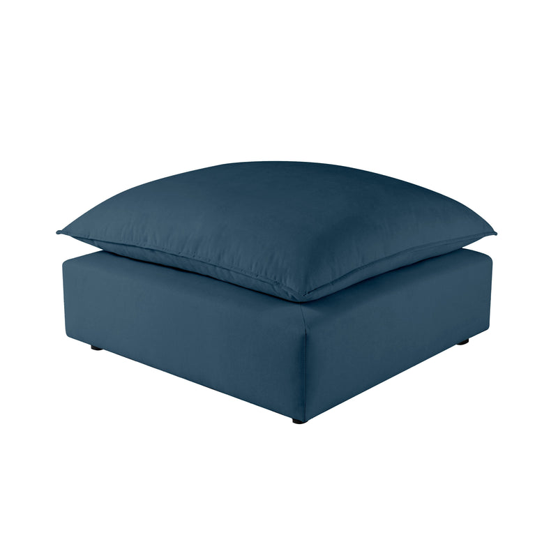 Cali Performance Fabric Ottoman - Navy