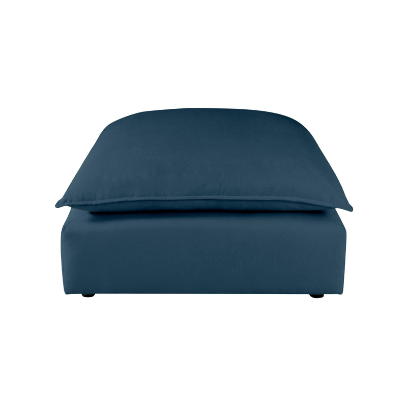 Cali Performance Fabric Ottoman - Navy