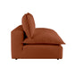 Cali Performance Fabric Modular Armless Chair - Rust