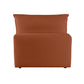 Cali Performance Fabric Modular Armless Chair - Rust