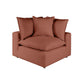 Cali Performance Fabric Modular Corner Chair - Rust