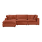 Cali 4-Piece Performance Fabric Modular Sectional - Rust