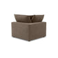 Cali Chocolate Brown Performance Velvet Corner Chair