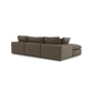 Cali 4-Piece Chocolate Brown Performance Velvet Sectional