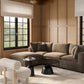 Cali 4-Piece Chocolate Brown Performance Velvet Sectional