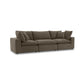 Cali 120" Chocolate Brown Performance Velvet Modular Sofa