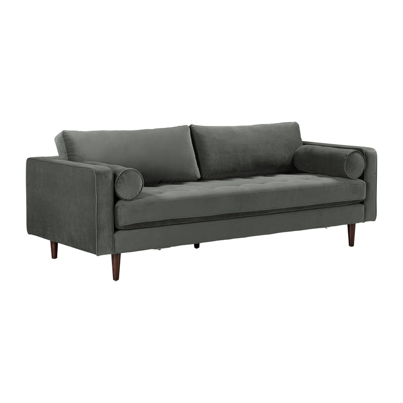 Cave 88" Performance Velvet Sofa - Grey
