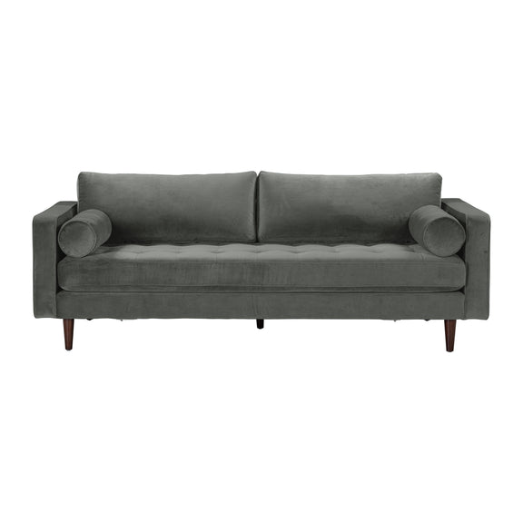 Cave 88" Performance Velvet Sofa - Grey