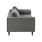 Cave 88" Performance Velvet Sofa - Grey