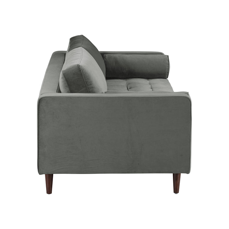Cave 88" Performance Velvet Sofa - Grey
