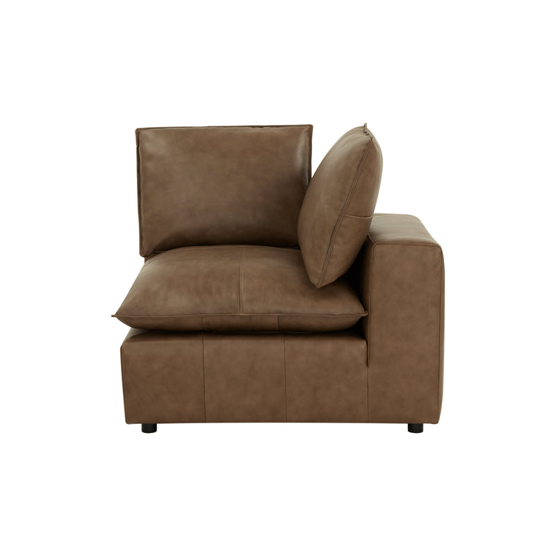 Cali Brown Leather Modular Corner Chair