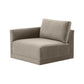 Willow Performance Velvet Modular LAF Corner Chair - Taupe