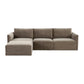 Willow 4-Piece Performance Velvet Modular Sectional - Taupe