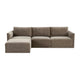 Willow 4-Piece Performance Velvet Modular Sectional - Taupe