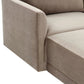 Willow 4-Piece Performance Velvet Modular Sectional - Taupe