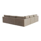 Willow 5-Piece Performance Velvet Modular L Sectional - Taupe