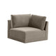 Willow Performance Velvet Modular Corner Chair - Taupe