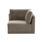 Willow Performance Velvet Modular Corner Chair - Taupe