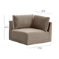 Willow Performance Velvet Modular Corner Chair - Taupe