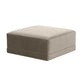 Willow Performance Velvet Modular Ottoman - Taupe