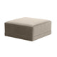 Willow Performance Velvet Modular Ottoman - Taupe