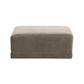 Willow Performance Velvet Modular Ottoman - Taupe