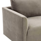 Willow 74" Performance Velvet Modular Loveseat - Taupe