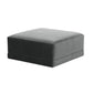 Willow Performance Velvet Modular Ottoman - Charcoal