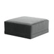 Willow Performance Velvet Modular Ottoman - Charcoal