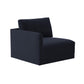 Willow Performance Velvet Modular LAF Corner Chair - Navy