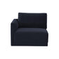 Willow Performance Velvet Modular LAF Corner Chair - Navy
