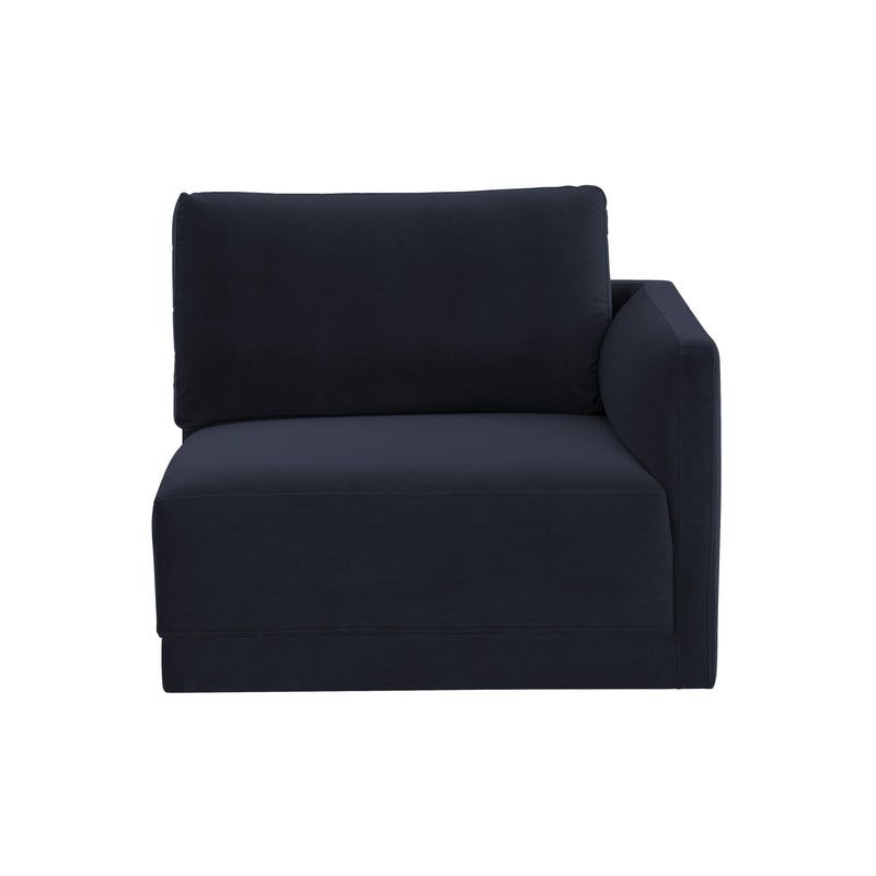 Willow Performance Velvet Modular RAF Corner Chair - Navy