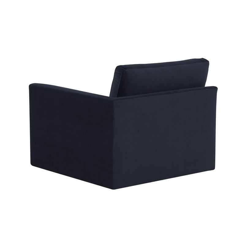 Willow Performance Velvet Modular RAF Corner Chair - Navy