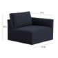 Willow Performance Velvet Modular RAF Corner Chair - Navy