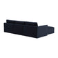 Willow 4-Piece Performance Velvet Modular Sectional - Navy