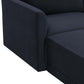 Willow 4-Piece Performance Velvet Modular Sectional - Navy