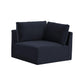 Willow Performance Velvet Modular Corner Chair - Navy