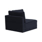 Willow Performance Velvet Modular Corner Chair - Navy