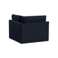 Willow Performance Velvet Modular Corner Chair - Navy