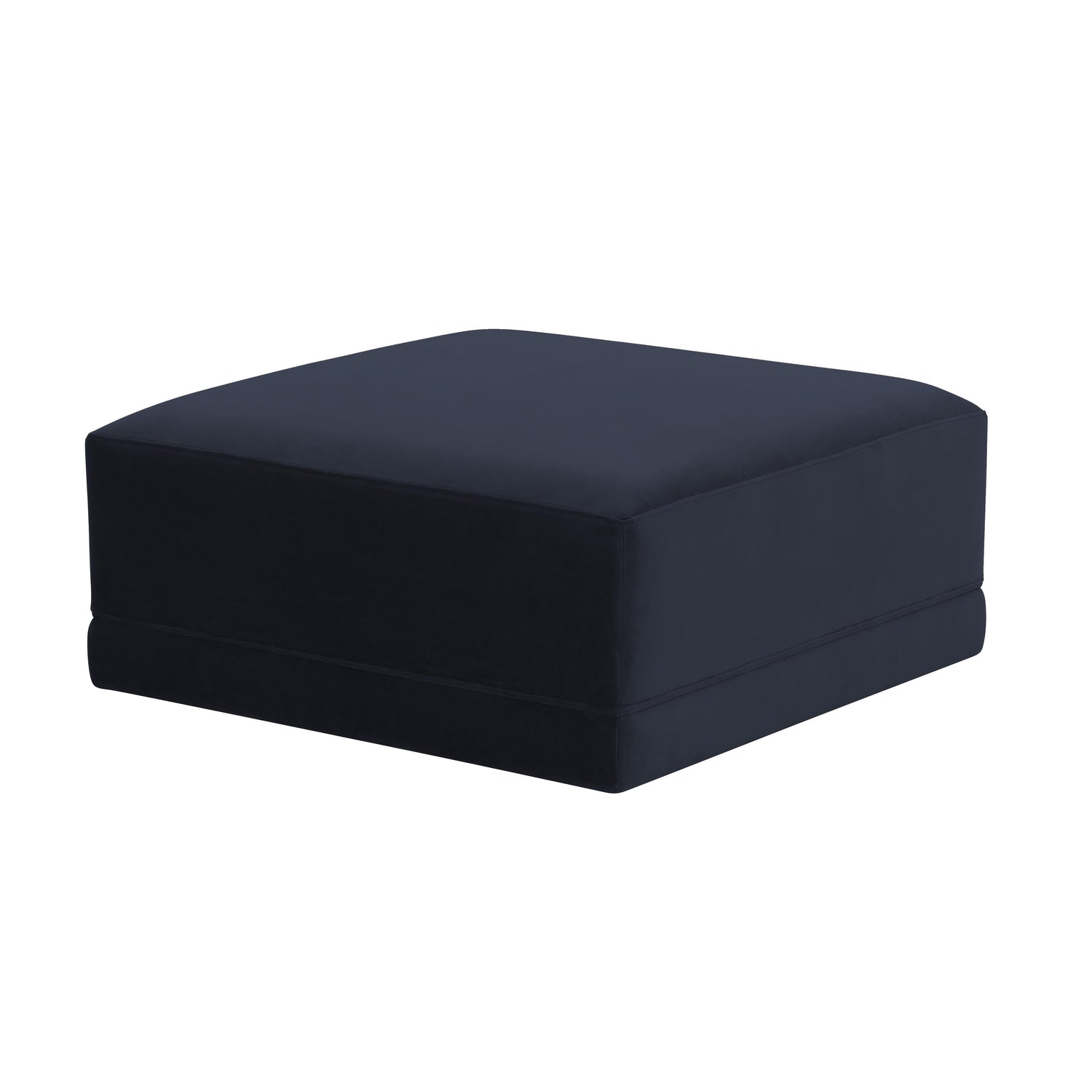 Willow Performance Velvet Modular Ottoman - Navy