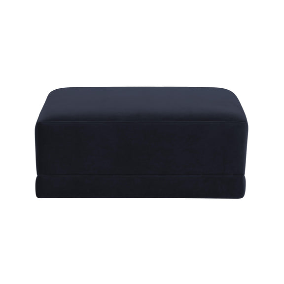 Willow Performance Velvet Modular Ottoman - Navy