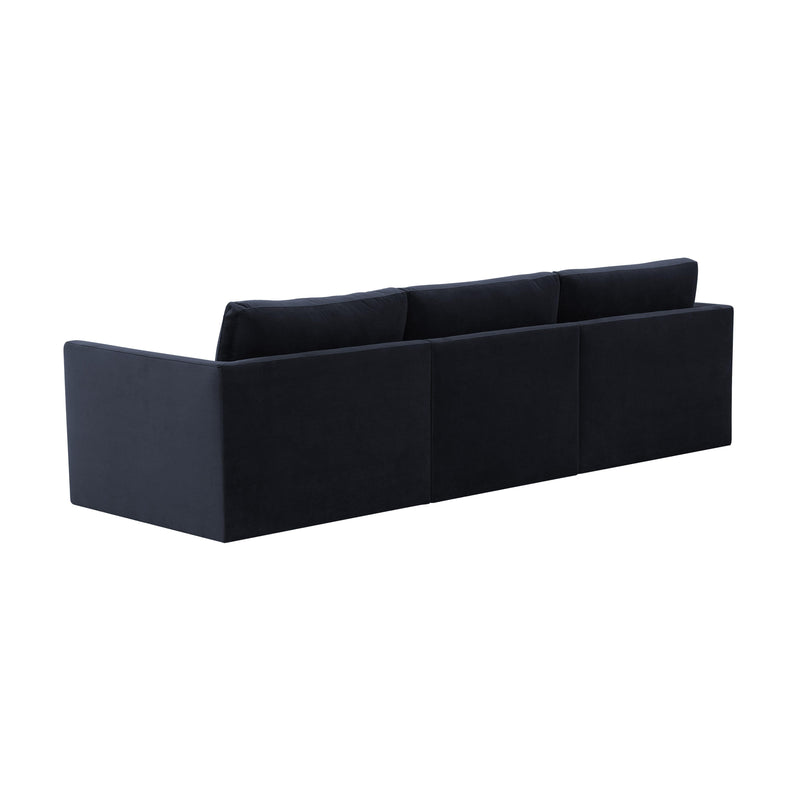 Willow 105" Performance Velvet Modular Sofa - Navy