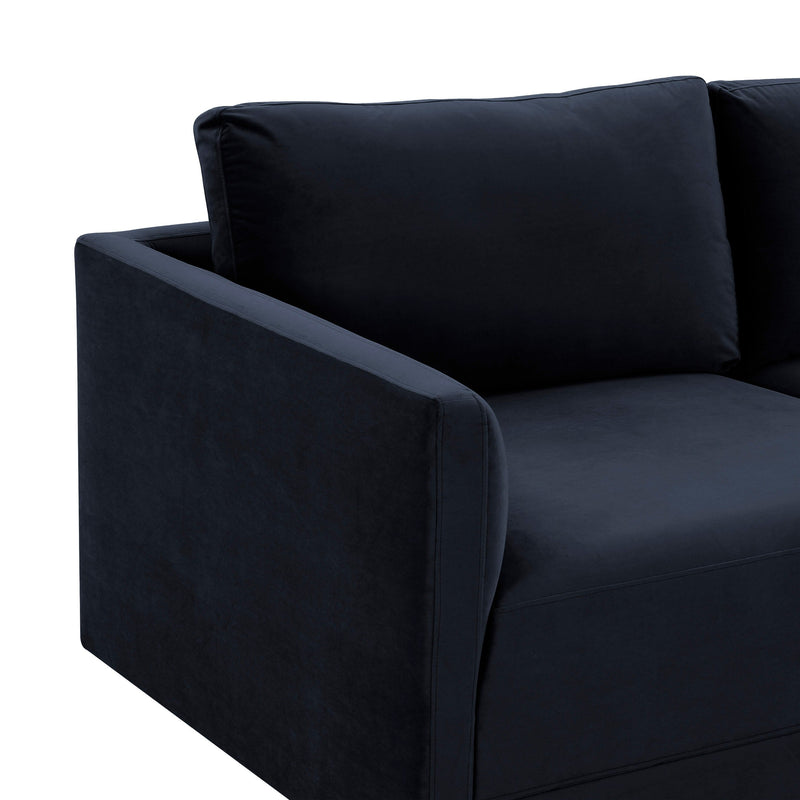 Willow 105" Performance Velvet Modular Sofa - Navy