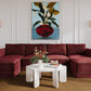 Willow 6-Piece Performance Velvet Modular U Sectional - Red