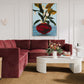 Willow 5-Piece Performance Velvet Modular L Sectional - Red