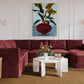 Willow 7-Piece Performance Velvet Modular Large Chaise Sectional - Red