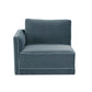 Willow Performance Velvet Modular LAF Corner Chair - Blue